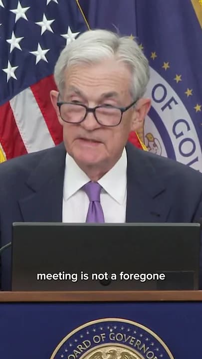 Powell says another rate cut in December 'is not a foregone conclusion'